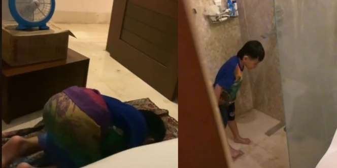 Gegara Nonton Kartun Upin Ipin, Bocah Non Muslim Ini Berwudhu dan Sholat Usai Dengar Azan