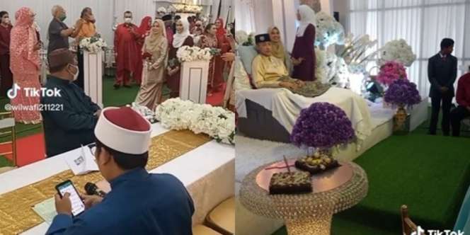 Nikahi Mempelai Pria Sakit Kanker Stadium 4 di Tempat Tidur, Ekspresi Mempelai Wanita Bikin Haru