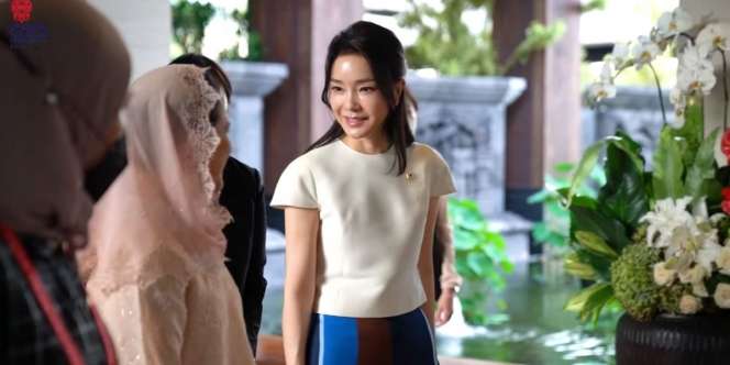 Potret Ibu Negara Korsel Kim Keon Hee di KTT G20, Cantik bak Aktris Meski Berusia 50 Tahun