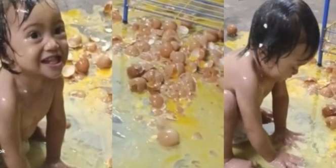 Bikin Elus Dada, Ibu Tak Jadi Jualan Martabak, Telur 100 Butir Dipakai 'Mandi' Anaknya
