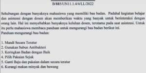 Viral Dosen USK Keluhkan Bau Badan Mahasiswa, Bikin Surat Panduan Jaga Kebersihan, Khususnya Jurusan Arsitektur dan Teknik