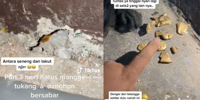 Beli Rumah Tua, Pria Ini Dapat Bonus Kepingan Emas Tersimpan di Tembok