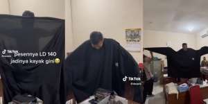 Buat Baju di Tukang Jahit, Pemuda Ini Auto Ngakak Lihat Hasilnya karena Salah Ukuran, Netizen: Kayak Jas Hujan Syar'i