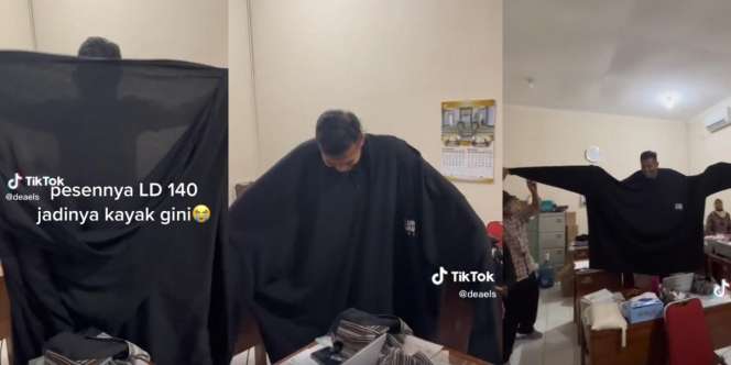Buat Baju di Tukang Jahit, Pemuda Ini Auto Ngakak Lihat Hasilnya karena Salah Ukuran, Netizen: Kayak Jas Hujan Syar'i