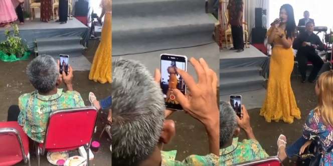 Video Viral Kakek Terciduk Asyik Rekam Biduan Seksi Goyang di Depannya Saat Hadiri Hajatan Pernikahan, Sampai Dizoom, Lho!