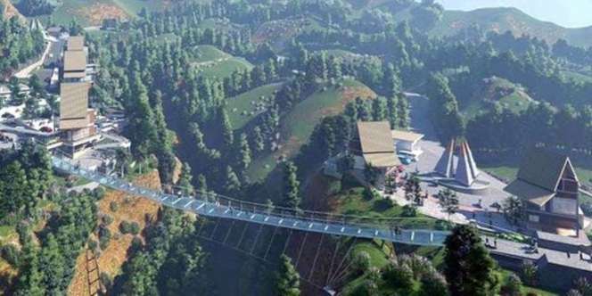 Melihat Seruni Point, Jembatan Kaca Pertama Indonesia yang Tergantung 80 Meter di Atas Jurang