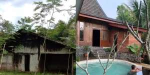 10 Transformasi Rumah Tua Reyot Disulap Jadi Pendopo Megah, Kolam Renangnya Keren Abis!