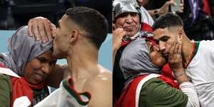 Viral Bintang Maroko Achraf Hakimi Cium Kening Ibu Usai Pecundangi Belgia di Piala Dunia 2022