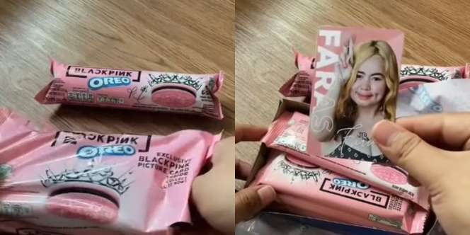 Ngakak! Bukan Photocard Member, Warganet Bikin Konten Oreo BLACKPINK Isi Foto Faras