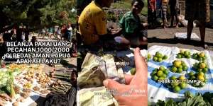 Pria Ini Nekat Beli Buah Rp5000 di Pasar Pedalaman Papua Pakai Uang Rp1000 dan Rp2000, Ini yang Terjadi Selanjutnya...