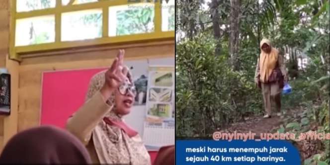 Viral Guru Honorer Selama 13 Tahun Tempuh Jarak 40 Km Demi Mengajar, Gajinya Bikin Miris