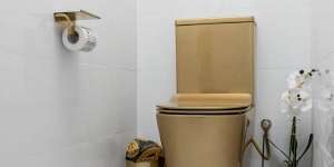 Rumah dengan Toilet 'Emas' Dilengkapi Kantung Sampah Versace