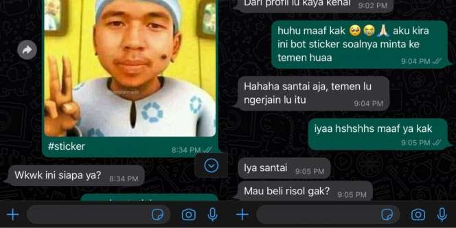 Modus PDKT Pakai Trik Salah Kirim WA, Mahasiswa Malah Ditawari Risol Danusan