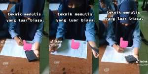 Guru Sampai Terheran-heran dengan Teknik Menulis Siswi Ini yang Unik Banget, Netizen: 'Mana Tulisannya Lebih Rapi Lagi'
