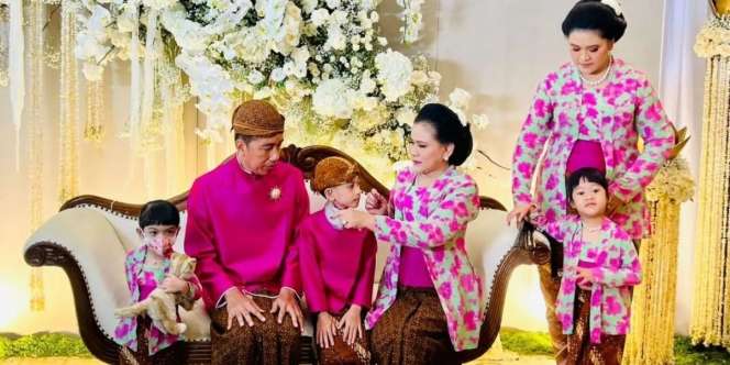 Gemasnya Cucu-Cucu Jokowi Temani Kaesang Pangarep Siraman, Besok Dapat Tugas Jadi Pembawa Cincin