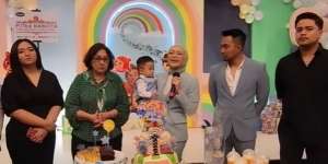 Nathalie Holscher Rayakan Ultah Adzam, Sule Tidak Hadir