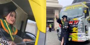 Video Viral Mahasiswi Kendarai Truk ke Acara Wisuda, Alasannya Bikin Haru
