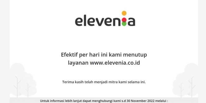 Online Shop Elevenia Tutup Layanan