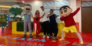 Tak Perlu ke Jepang, Crayon Shinchan Terciduk Rayakan Tahun Baru di Kota Kasablanka