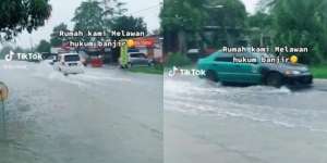 Viral! Penampakan Rumah 'Anti Banjir' Bikin Melongo, Padahal Jalanan Tergenang Air