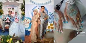 Viral! Pernikahan Wanita Ini Mengusung Konsep dan Tema Serba Doraemon, Netizen: 'Kayak Acara Ultah Bocil'