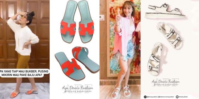 Potret Ayu Dewi Tampil Kece Gunakan Sandal, Total Harganya Bisa Buat DP Rumah!