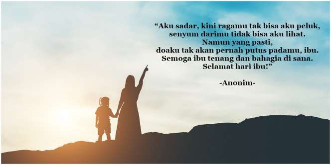 20 Ucapan Hari Ibu yang Sudah Meninggal, Berisi Kerinduan yang Mendalam