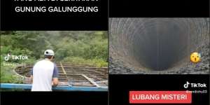 Lubang Raksasa Misterius Ditemukan di Kaki Gunung Galunggung, Ini Fakta di Baliknya