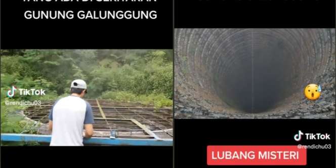 Lubang Raksasa Misterius Ditemukan di Kaki Gunung Galunggung, Ini Fakta di Baliknya
