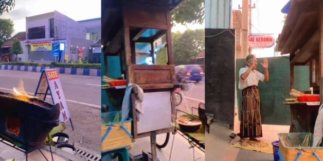 Pembeli Heran Mau Pesan Sate tapi Warung Sepi, Saat Tengok ke Belakang Terharu Lihat Penjualnya Tengah Sholat