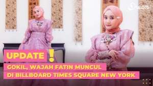 Wajah Fatin Mejeng di Billboard Times Square New York