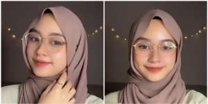 Tutorial Gaya Hijab Meleyot untuk si Kacamata, Tetap Menutup Dada