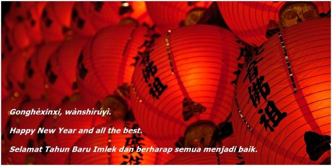 20 Ucapan Tahun Baru Imlek 2023 dalam Bahasa Mandarin, Inggris, dan Indonesia
