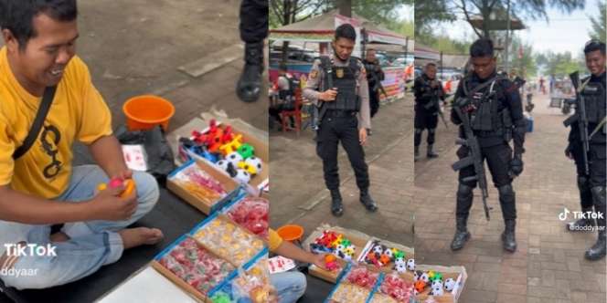 Dagang Mainan Dipantau Polisi, Warganet: Yang Jual Gemeteran