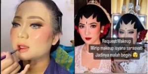Pengantin Request Tiru Riasan Isyana Sarasvati Saat Nikah, Hasil Makeup MUA Ini Malah Bikin Pangling!