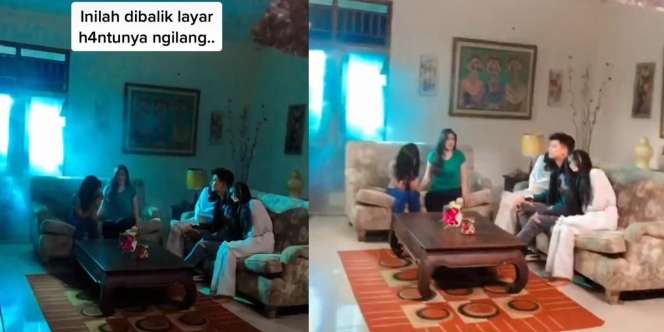 Ngakak! Ternyata Begini di Balik Layar Adegan Penampakan Hantu Sebelum Menghilang dalam Sinetron
