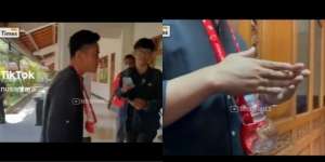 Kelakuan Random Gibran Rakabuming Raka Ngantor Pakai Kalung Botol Mixue, Pinjam Jan Ethes?