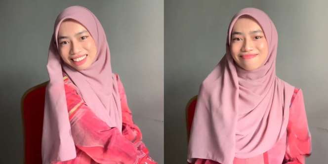 Trik Styling Pashmina dengan Tampilan Kerudung Segiempat