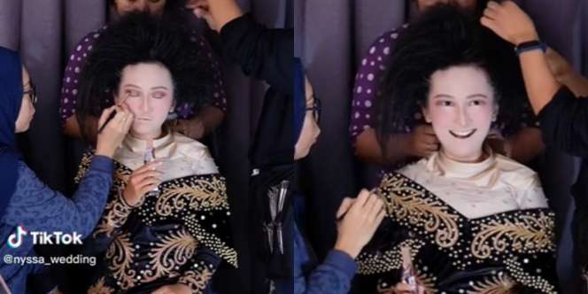 Klien MUA Kesurupan Saat Dirias, Warganet Justru Salfok dan Ngakak