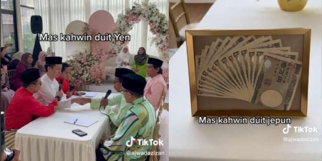Viral Akad Nikah Pakai Bahasa Jepang, Mempelai Pria Beri Mahar Uang Yen, Nominalnya Fantastis