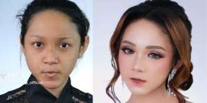 Transformasi Makeup Gadis Polosan Dirias Jadi Mirip Nagita Slavina Versi Tirus