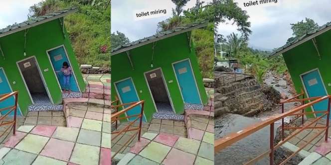 Viral Desain Toilet Umum Miring di Tempat Wisata Ini Bikin Bingung Pengunjung
