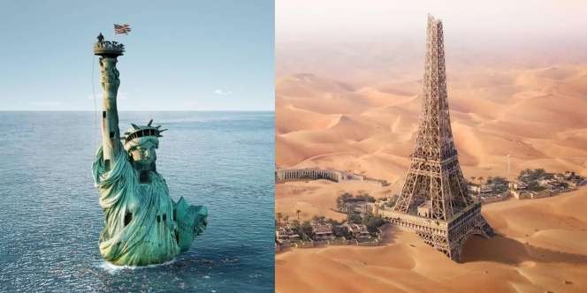Beginilah Gambaran Kondisi Dunia Setelah Kiamat Global Warming, Seram tapi Karyanya Keren