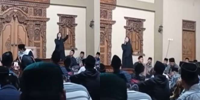 Viral Video Wanita Nyanyi Dangdut di Depan Jemaah Pengajian Pria