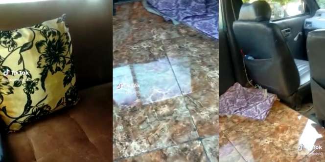 Heboh, Modifikasi Interior Mobil Kelewat Ekstrem, Ada Sofa Empuk dan Lantainya Dikeramik: Mobil Serasa Rumah