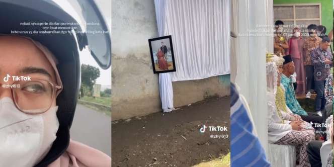 Jauh-jauh Naik Motor Sendirian dari Purwakarta ke Bandung, Cewek Syok Lihat Pacar Menikah dengan Wanita Lain: 'Kamu Pembohong Besar'
