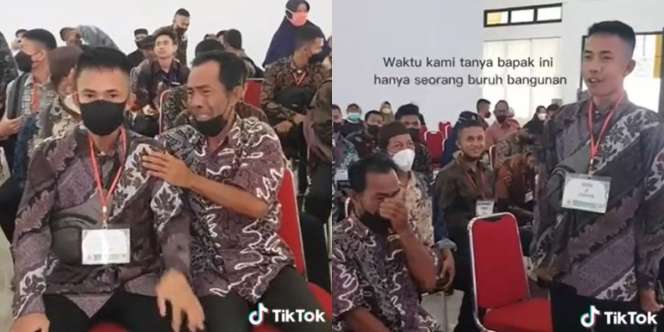Momen Haru Anak Buruh Bangunan Lulus Jadi Polisi, Sang Ayah Banjir Air Mata