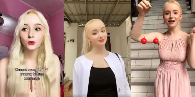 Bule Jerman Cantiknya bak Barbie, Fasih Bahasa Sunda, Ingin Punya Hidung Seperti Wanita Indonesia