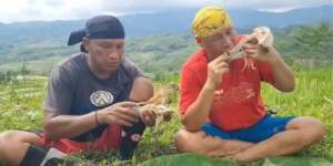 Si Gundul Mukbang Ular King Cobra 4 Meter, Panji Petualang Auto Nangis Lihat Aksi Gurunya Ini