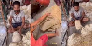 Video Pembuatan Mi Jorok Ini Bikin Mual: Dilempar ke Lantai Kotor Habis Diinjak Kaki, Dipanggul Bahu Keringetan, Dimakan Banyak Orang